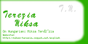 terezia miksa business card